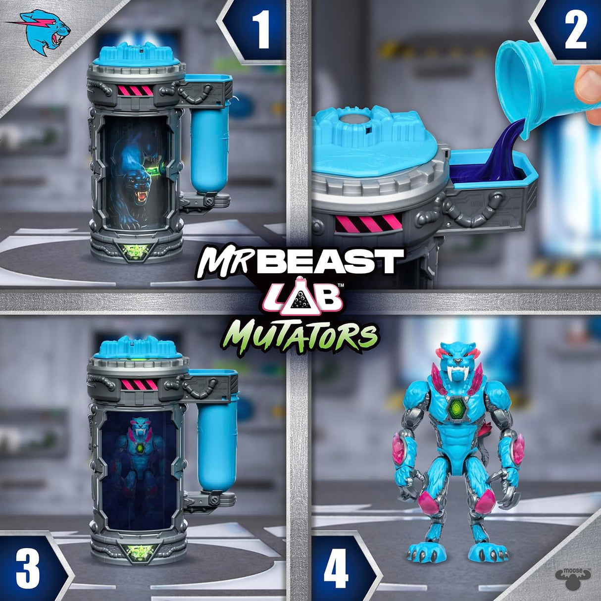 Figuras de Acción SrBeast - Mutadores Iconicos - Pantera
