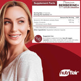 NutriFlair Berberina HCL prémium de 1200 mg, 120 cápsulas