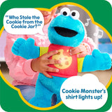 Peluche Cookie Monster 33 cm, Just Play, relleno reciclado, 18+ meses