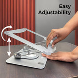 Soporte Ajustable para Laptop, Marca XYZ, Altura Regulable, Modelo A1