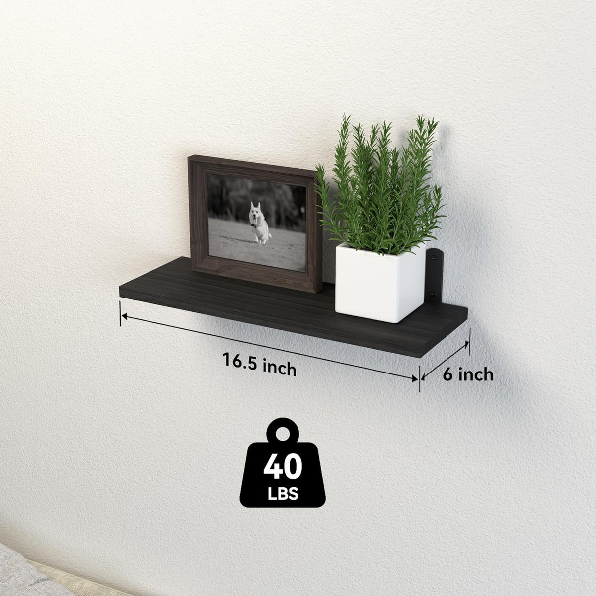 Estantes Flotantes de Madera, 5 Set, Decoración y Almacenaje