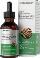 Extracto Líquido de Raíz de Ashwagandha | Horbäach 2 fl oz