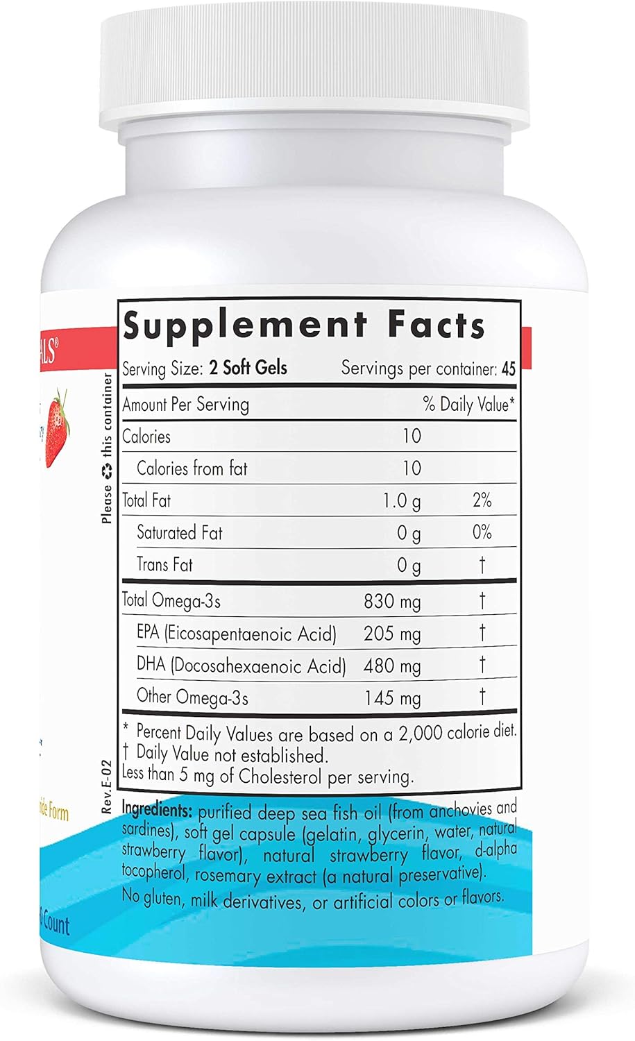 Nordic Naturals DHA 830mg, 90 cápsulas, soporte cerebral