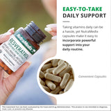 Suplemento NutraMedix de resveratrol antioxidante 200 mg