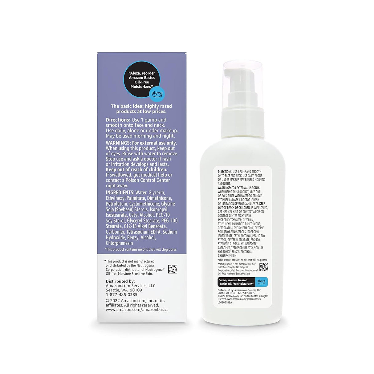Crema hidratante facial sin aceite para pieles sensibles