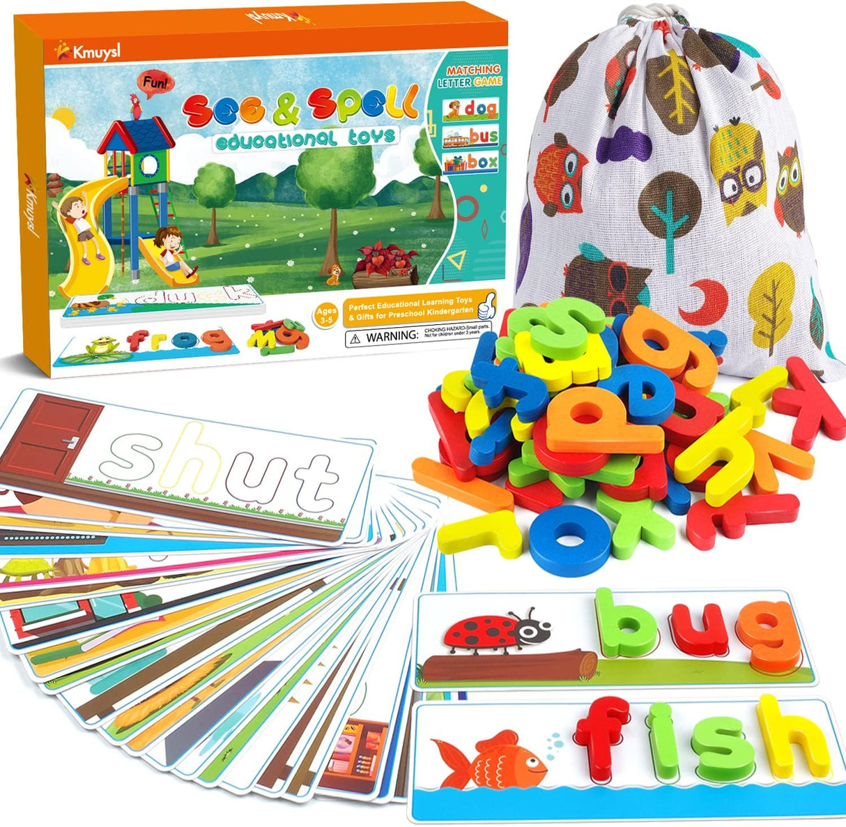 Juegos Educativos KMUYSL - 80 Piezas de Aprendizaje CVC
