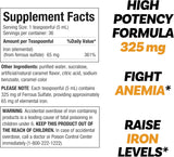 Sulfato Ferroso Líquido 65mg Hierro Llorens Care 6 oz