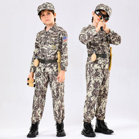Disfraz de Soldado para Niños, Juego de Rol Militar