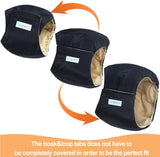 Langsprit Bandas para el vientre masculino perros (negro, S)