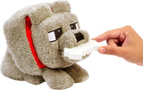Peluche Mattel Minecraft Dennis el Lobo con Acción y Sonido, Food Mode