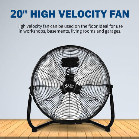 Ventilador Industrial 20 Simple Deluxe, 3 Velocidades, Oscilante