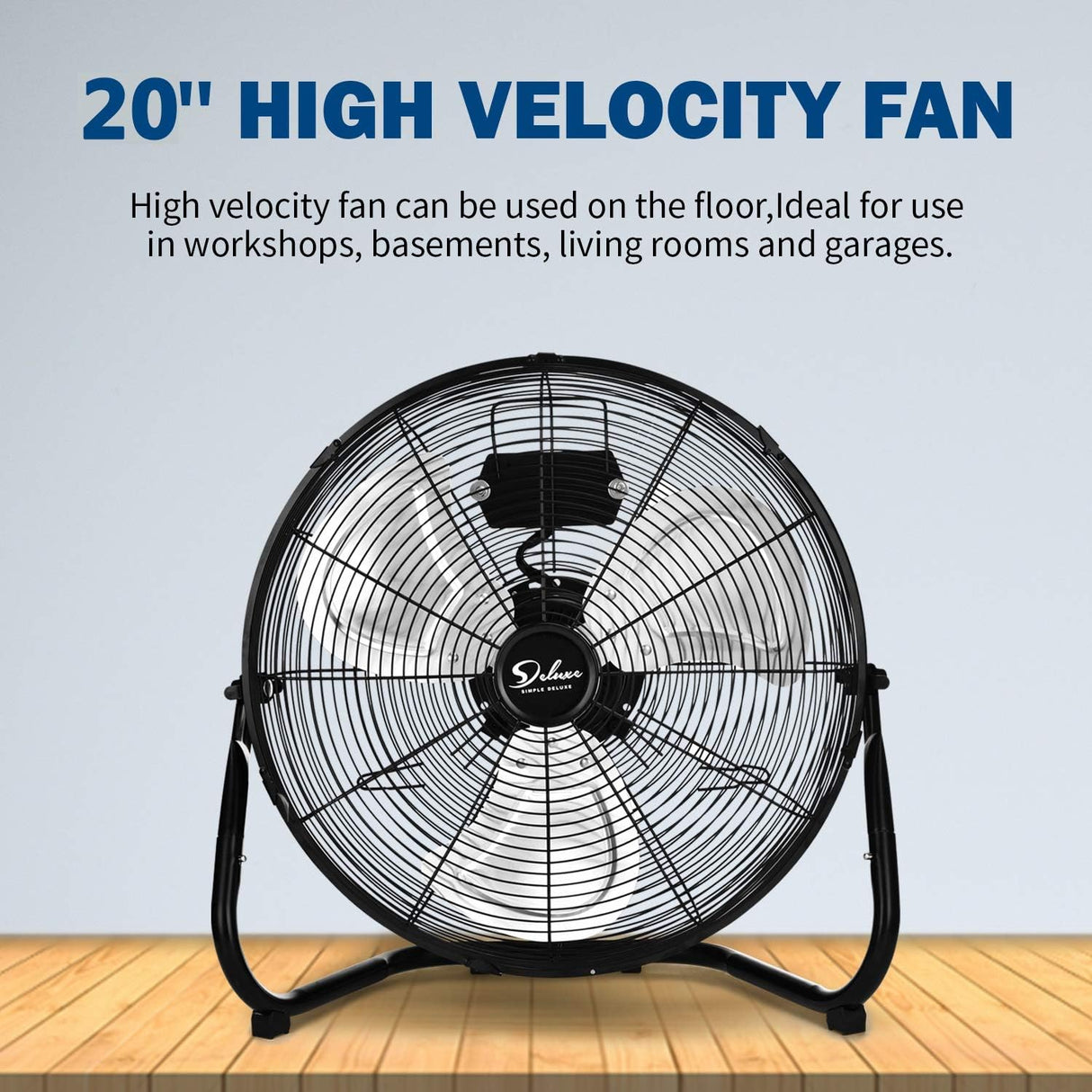 Ventilador Industrial 20 Simple Deluxe 3 Velocidades Metalico