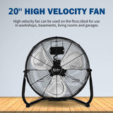 Ventilador Industrial 20 Simple Deluxe 3 Velocidades Metalico