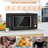 Horno Microondas Compacto Moccha 0.7Cu.ft 700W, Funciones