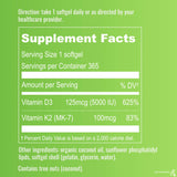 Suplementos Vitamina liposomal  D y K Sin OMG sin gluten 365