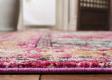 Alfombra Cuadrada Estilo Boho Chic, Diseño Medallón Distressed, MNC243D