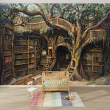 Mural 3D de Libros Medievales, Peel and Stick, 100x144 pulgadas