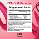 EPA-DHA Equilibrio Tapas Inodoras, Mejora Cerebral 240 Cáp