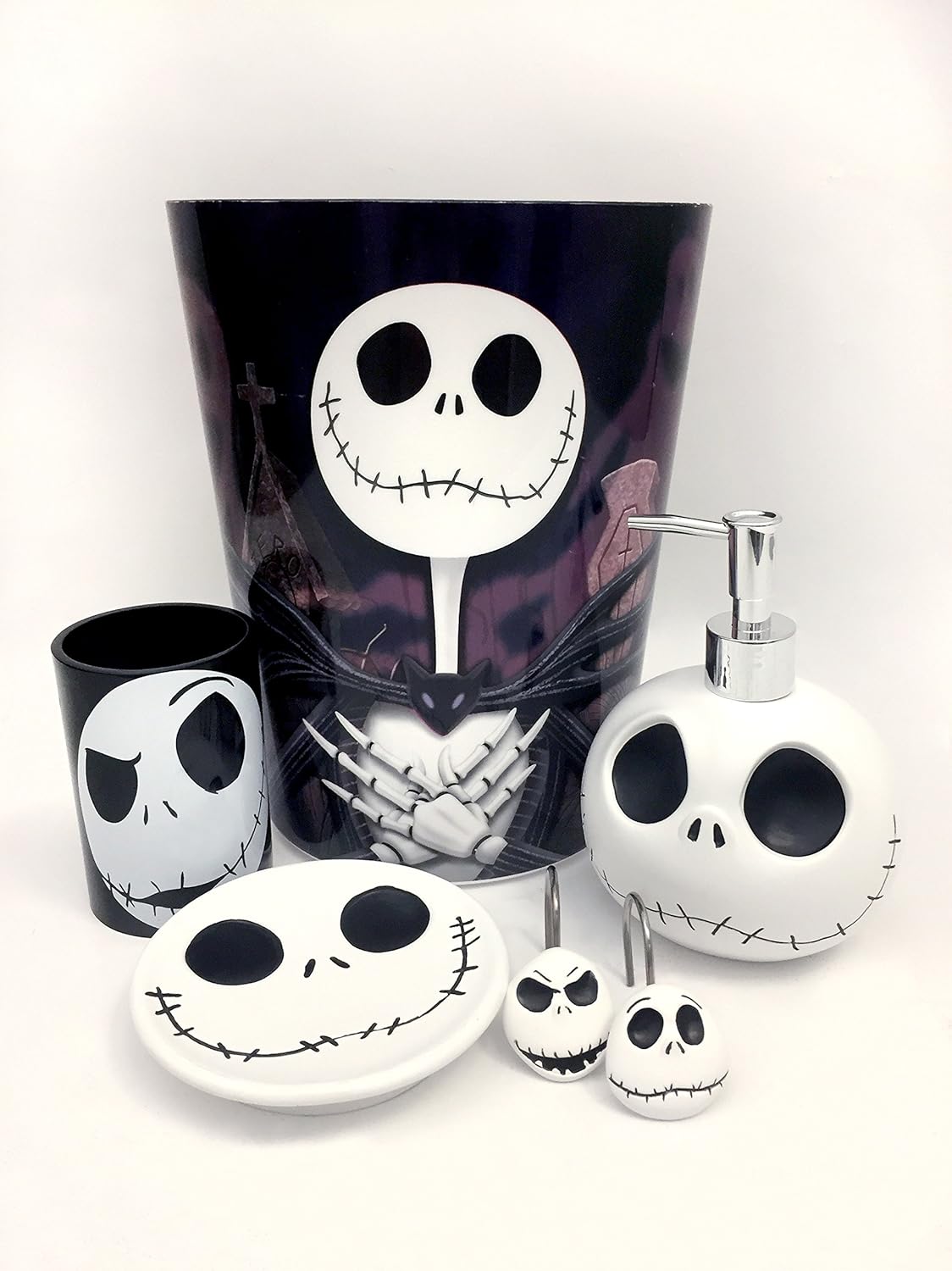 Cesto de basura Jay Franco de Jack Skellington, Disney, modelo único