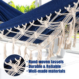 Hamaca Anyoo Garden Algodón Deluxe con Tassels, 450lbs