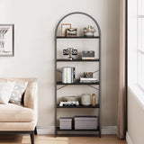 Estantería de 5 niveles IDEALHOUSE, estructura metálica, modelo arched
