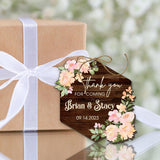 Adornos de Agradecimiento Personalizados para Bodas y Duchas Nupciales