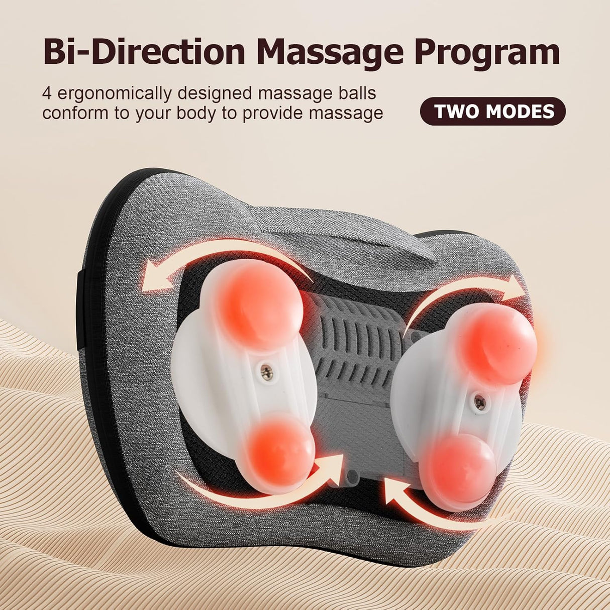 Masajeador VIKTOR JURGEN con Calor, Shiatsu, Modelo Universal