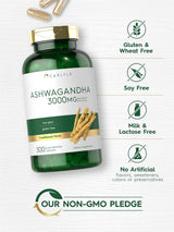 Suplemento de Ashwagandha 3000mg Carlyle, 300 cápsulas, No GMO