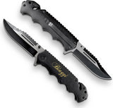 Cuchillo personalizado para senderismo, caja grabada