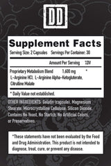 Suplemento potenciador de óxido nítrico, 1600 mg extra