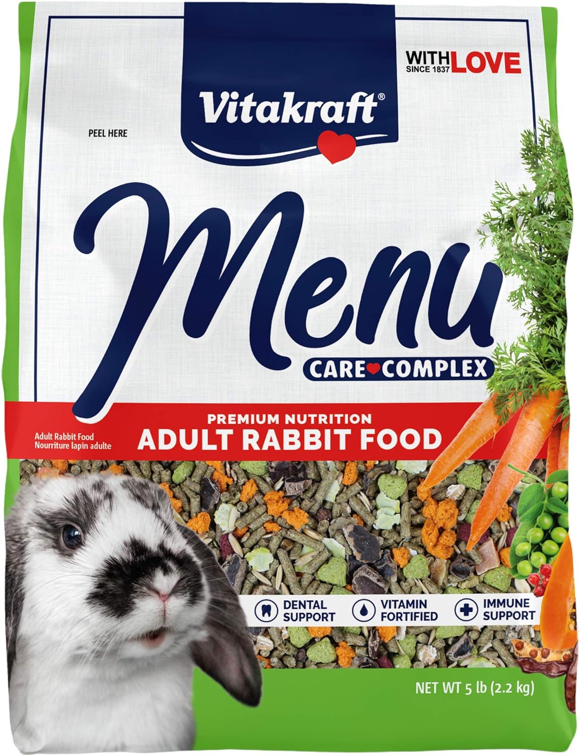 Mezcla de pellets de alfalfa  5 libras Vitakraft Menu