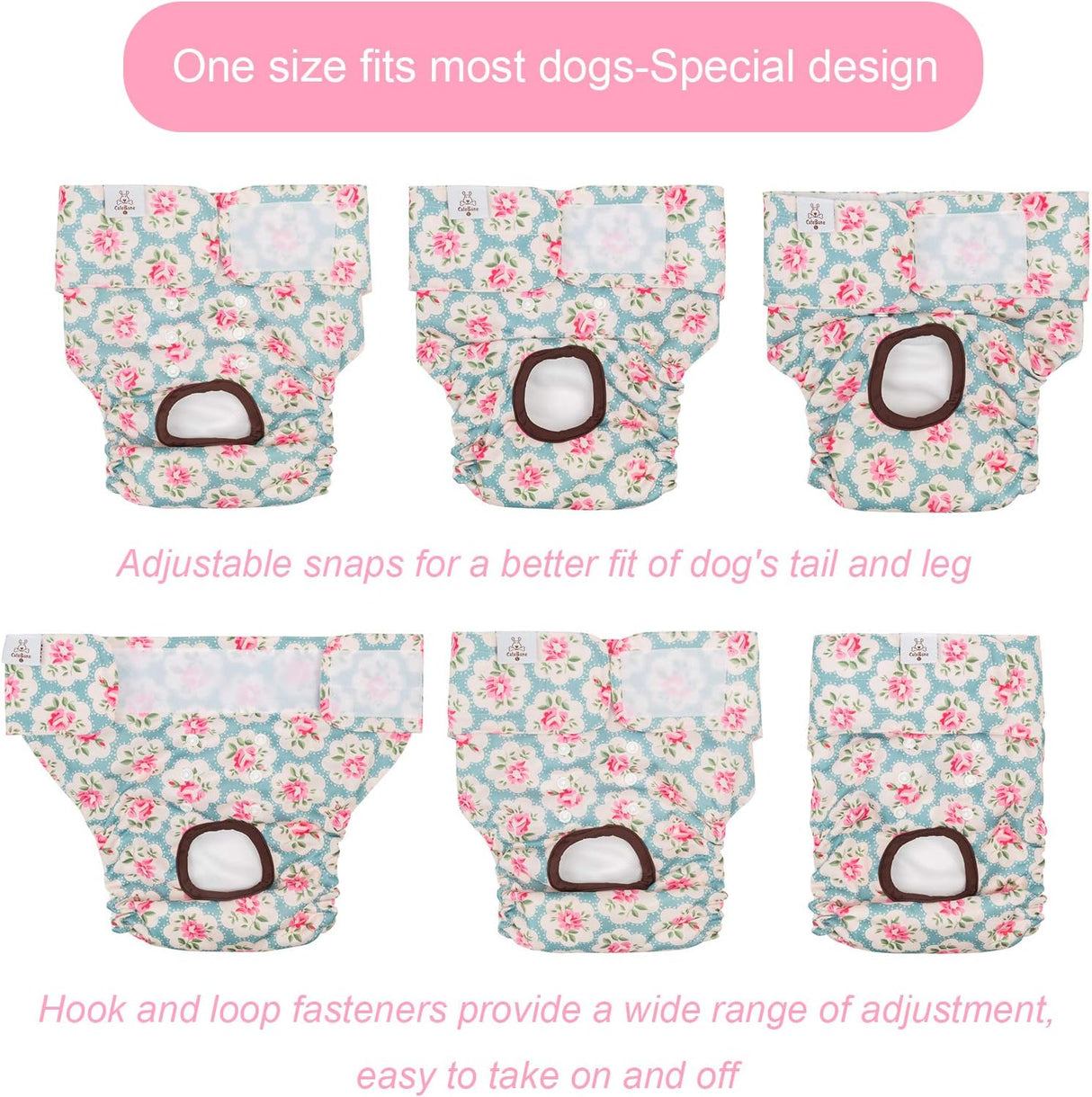 CuteBone - Pañales para perras  talla M, D14M