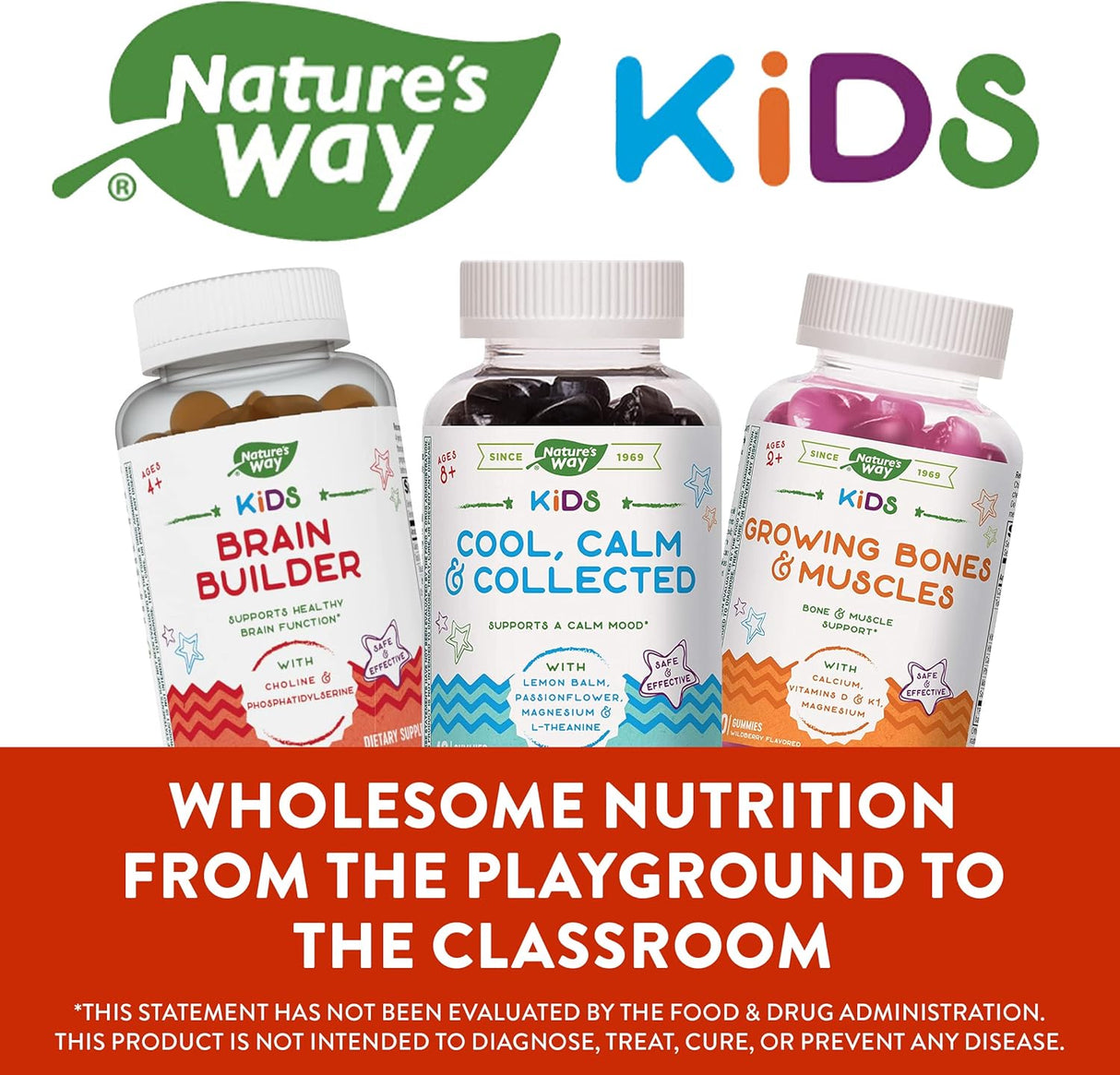 Suplemento Natures Way Gomitas cerebral para niños saludable