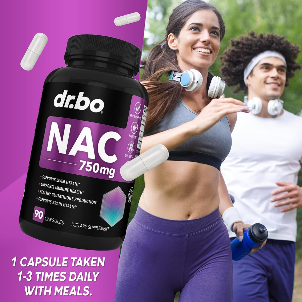 Suplemento NAC Píldoras  N-acetil cisteína de vitamina pura
