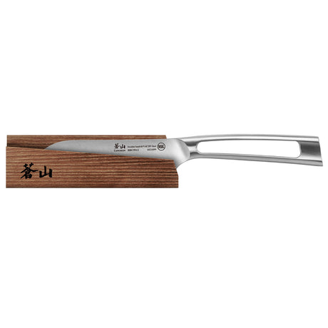 Juego de cuchillos y funda de madera