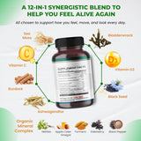 Cápsulas de Alga Marina Orgánica con Aceite de Negro, 150 uds