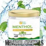 Cristales de Mentol Mentha Arvensis Aromaterapia USP Puro