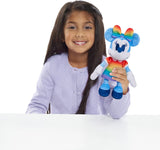 Peluche pequeño de Minnie Mouse con diseño de arcoiris