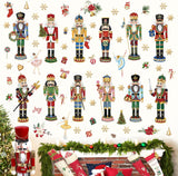 Stickers Navideños Wondever: Soldado y Bailarina para Ventanas