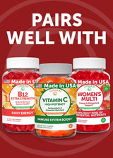Lunakai Gomas de Hierro Veganas con Vitamina C, B12 y Methylfolato