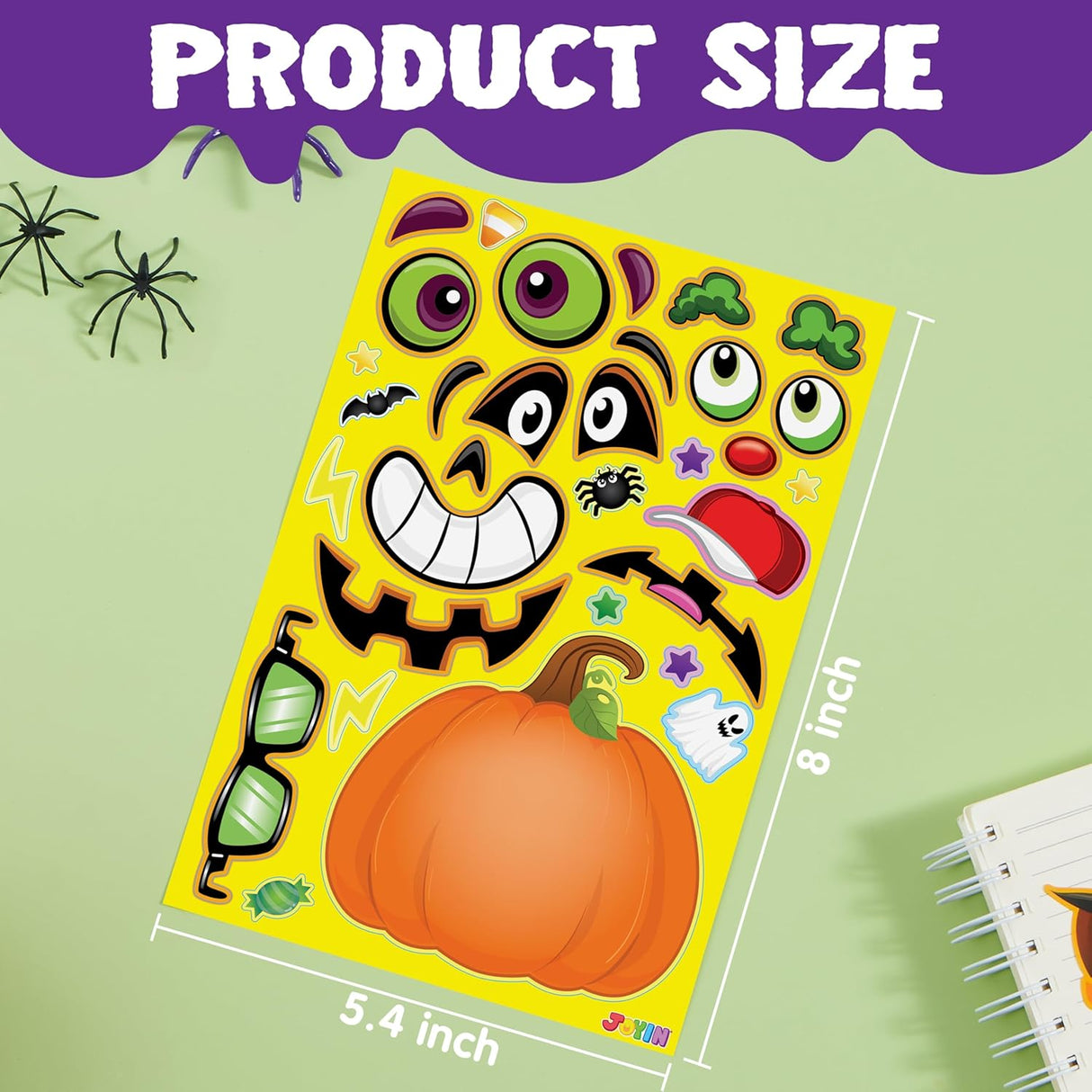 Pegatinas de Calabaza JOYIN, 36 Piezas, Decoración Halloween