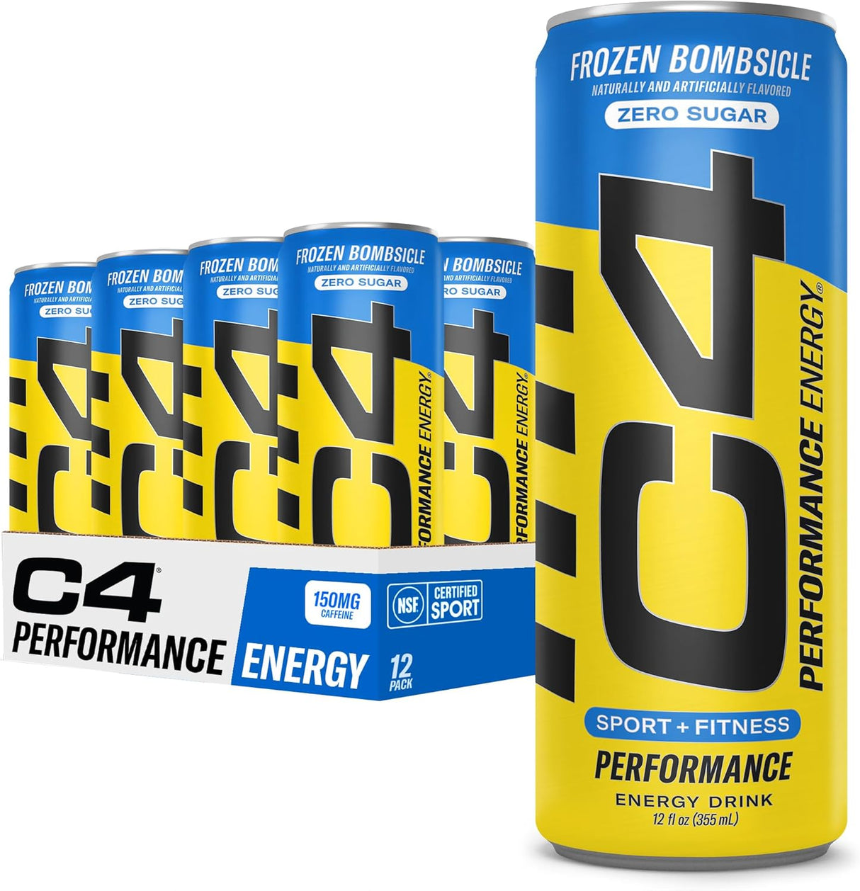 Bebida Energética C4 12oz - Sin Azúcar, Sin Colorantes, Frozen