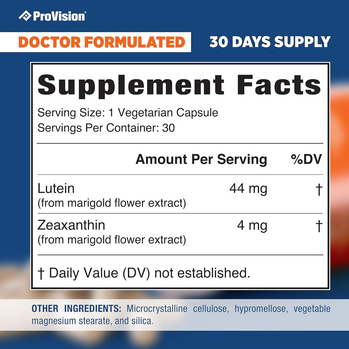 ProVision Suplementos de luteína y zeaxantina oculares 30und