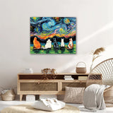 Póster y lienzo de gatos Van Gogh - Decoración de pared
