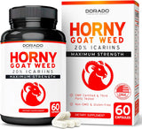 Horny Goat Weed USA - Max Fuerza, Resistencia y Circulación - 60 Cápsulas