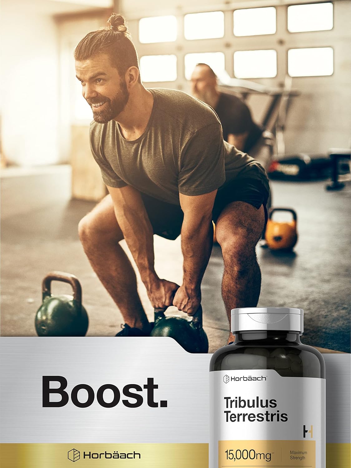 Suplemento Tribulus Terrestris para hombres 15000mg  180 cap