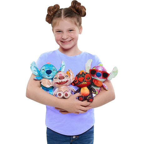 4 mini Peluches de coleccionista de Stitch en felpa
