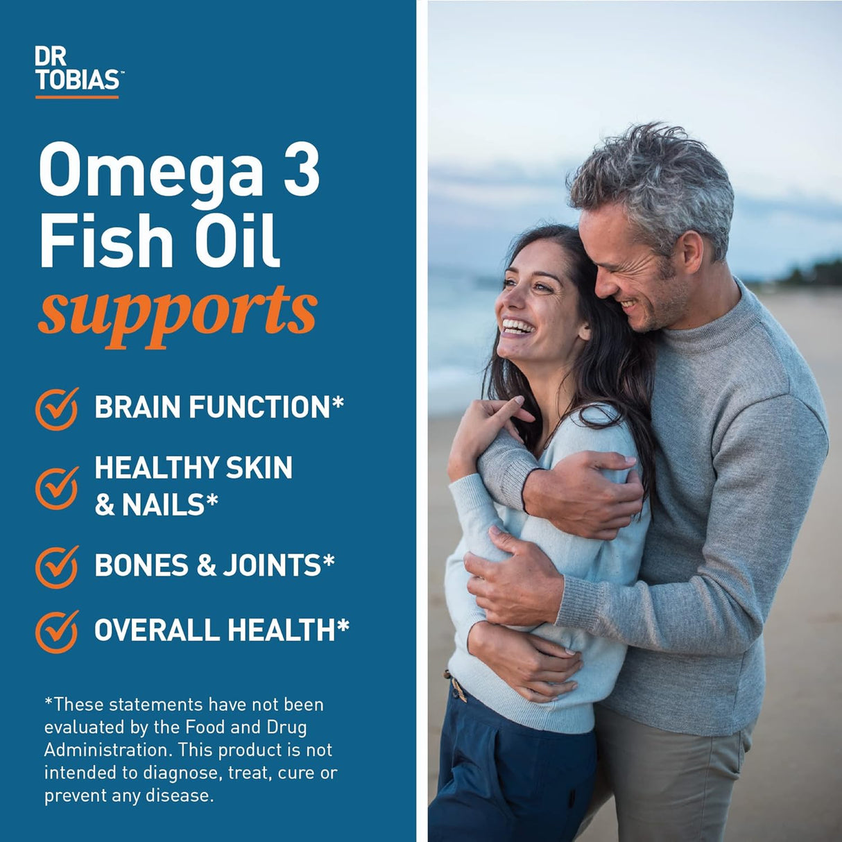 Suplemento Omega 3 Dr. Tobias 2000mg 60 cápsulas blando