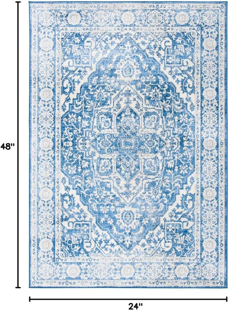 Alfombra de entrada y sala, diseño medallón, modelo BNT832A