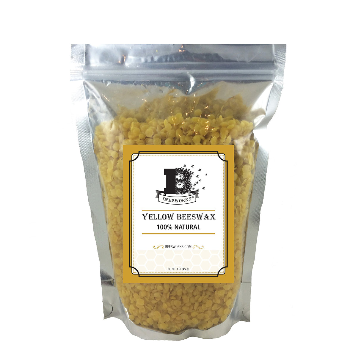 Cera de abejas filtrada triple grado cosmético de 1 lb.
